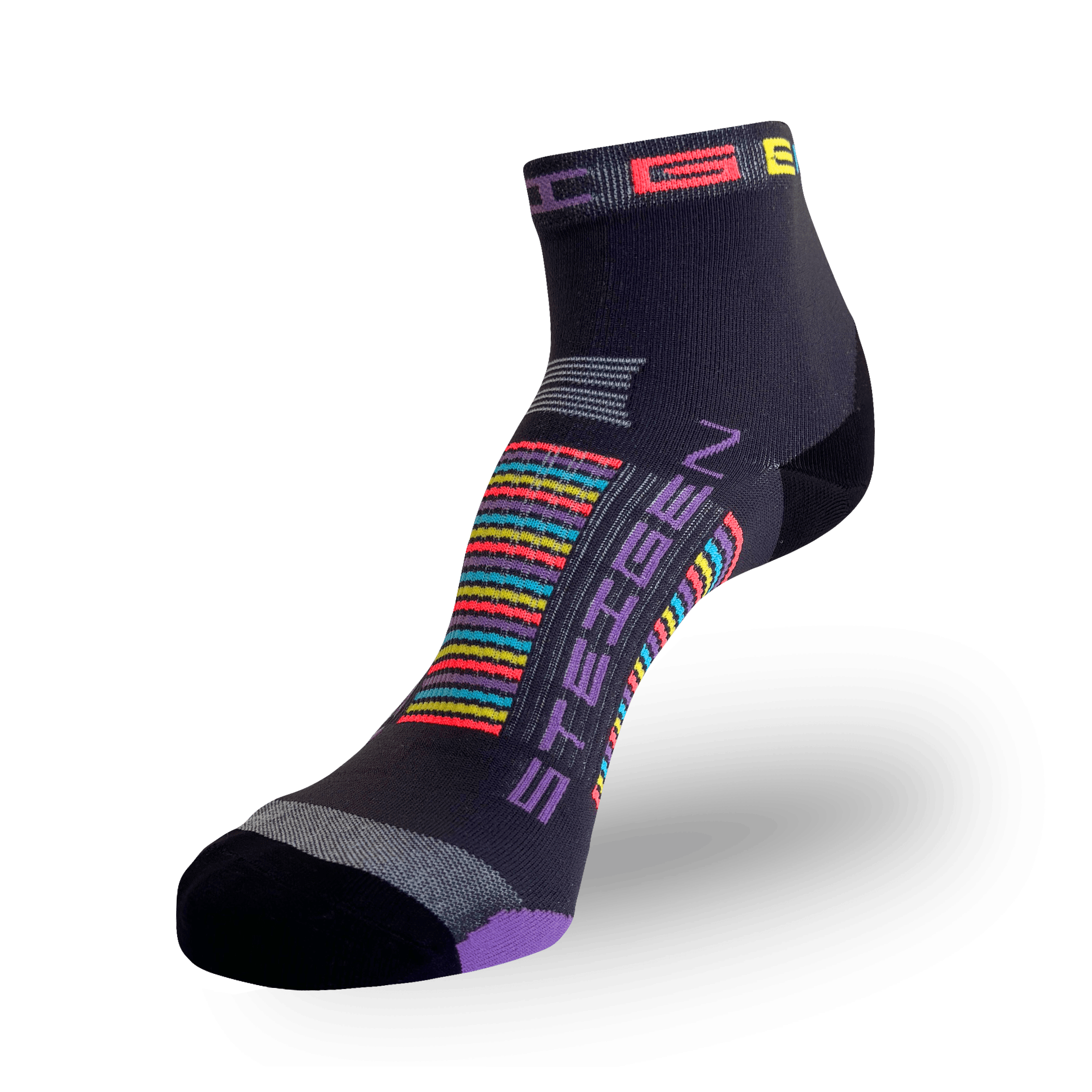 Grey Running Socks ¼ Length