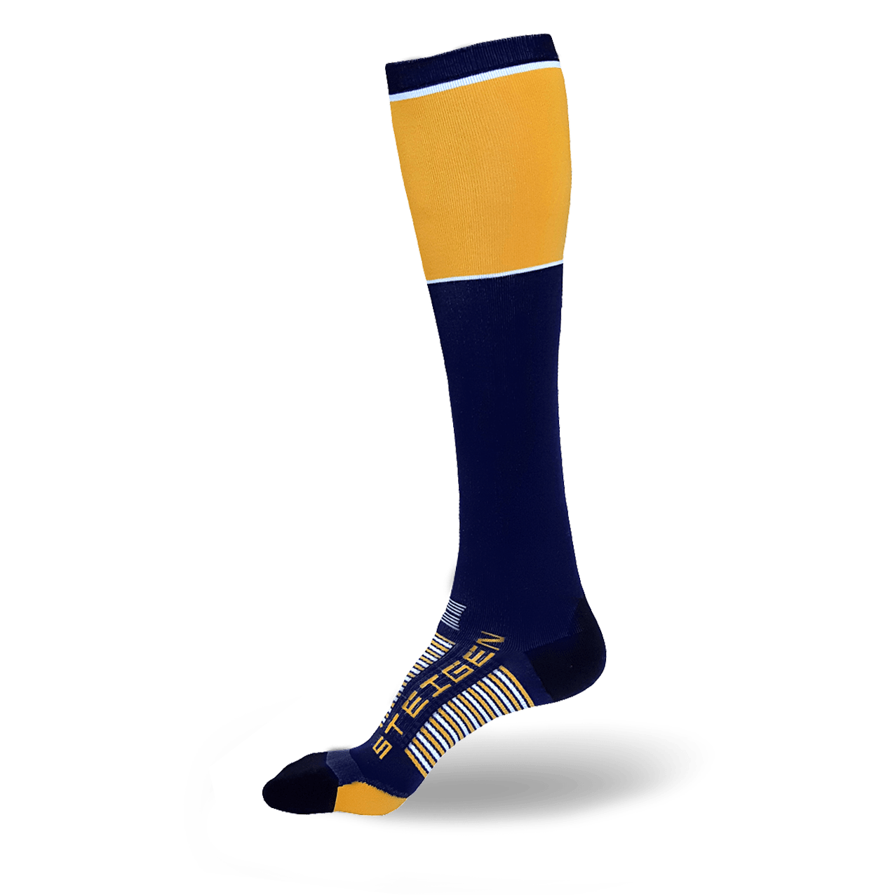 Navy Running Socks Full Length