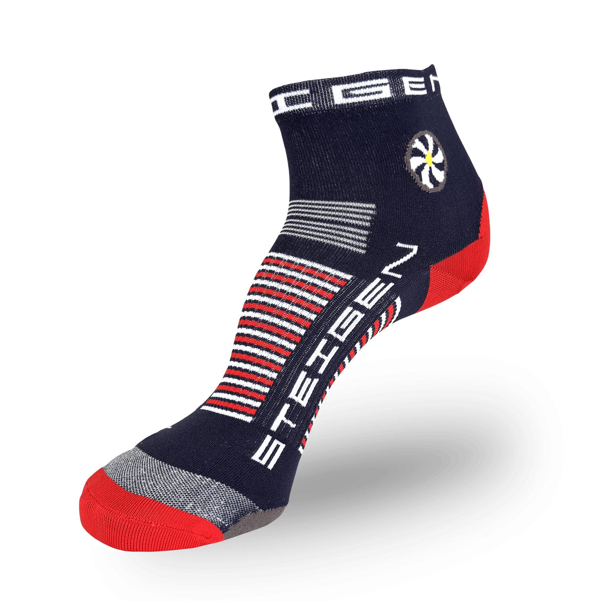 Navy Running Socks ¼ Length